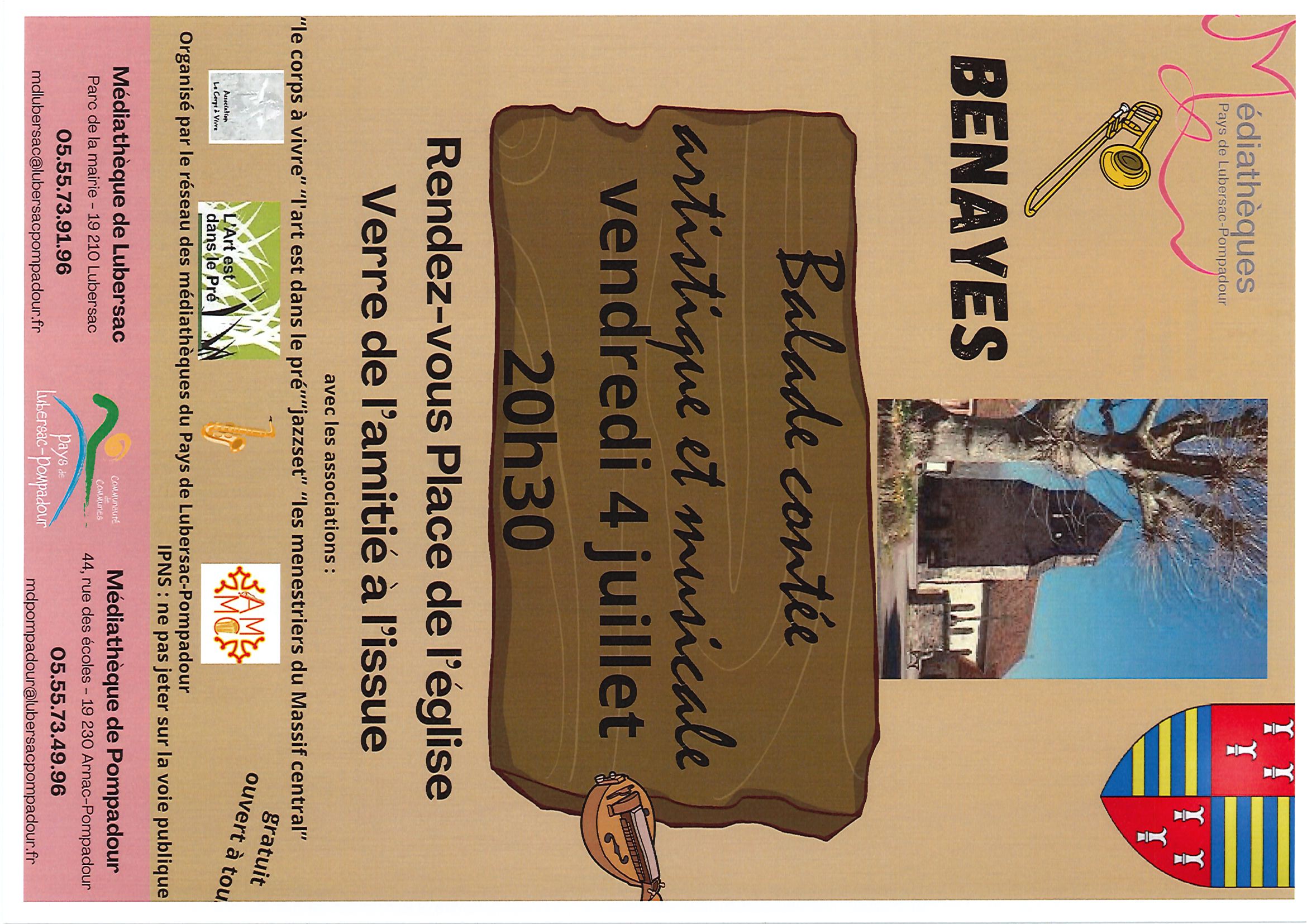 Balade contée à Benayes le 4 juillet